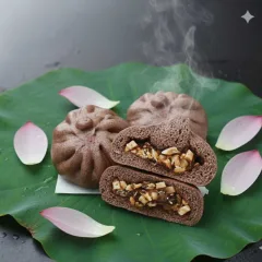 Bánh bao nấm chả chay lứt